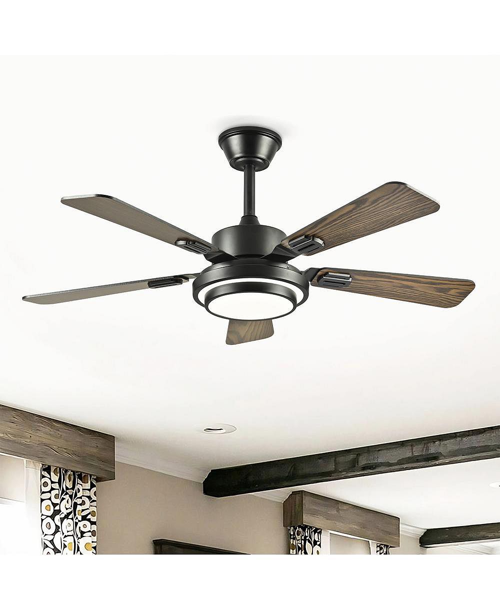 Потолочный вентилятор Sofucor 42-in Minimalism Black с LED Light и пультом