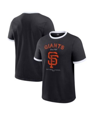 Darius Rucker Collection By Fanatics Men's Black San Francisco Giants Washed Ringer T-Shirt