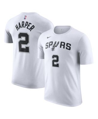 Мужская и женская футболка Nike Dylan Harper San Antonio Spurs White