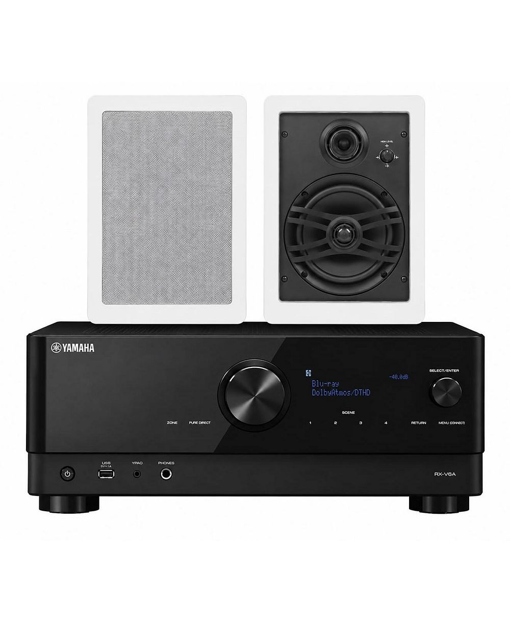 Yamaha RX-V6A 7.2-Channel 8K AV Receiver with Speaker Pair