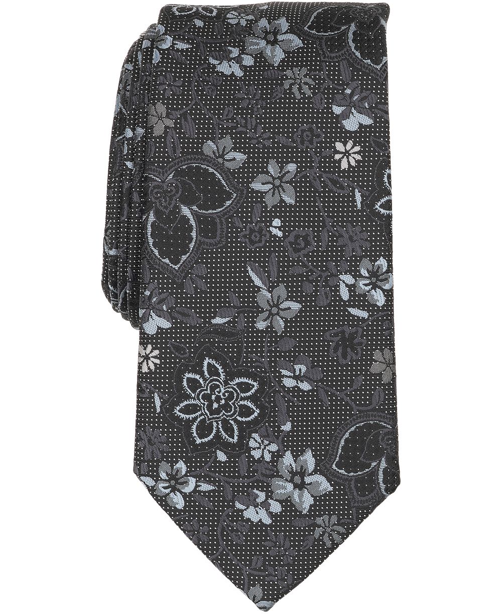 Perry Ellis мужской классический галстук с цветочным принтом Merler