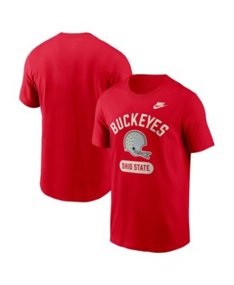 Nike Men's Scarlet Ohio State Buckeyes Legacy Arch Helmet T-Shirt