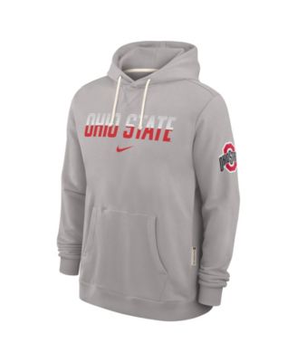 Мужское худи Nike Gray Ohio State Buckeyes 2026 Sideline Standard Issue Dri-FIT