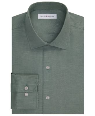 Tommy Hilfiger Men's Flex Stretch Classic-Fit Spread-Collar Dress Shirt