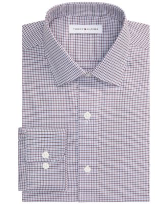 Мужская хлопковая рубашка Tommy Hilfiger Regular-Fit Cotton Twill Spread Collar