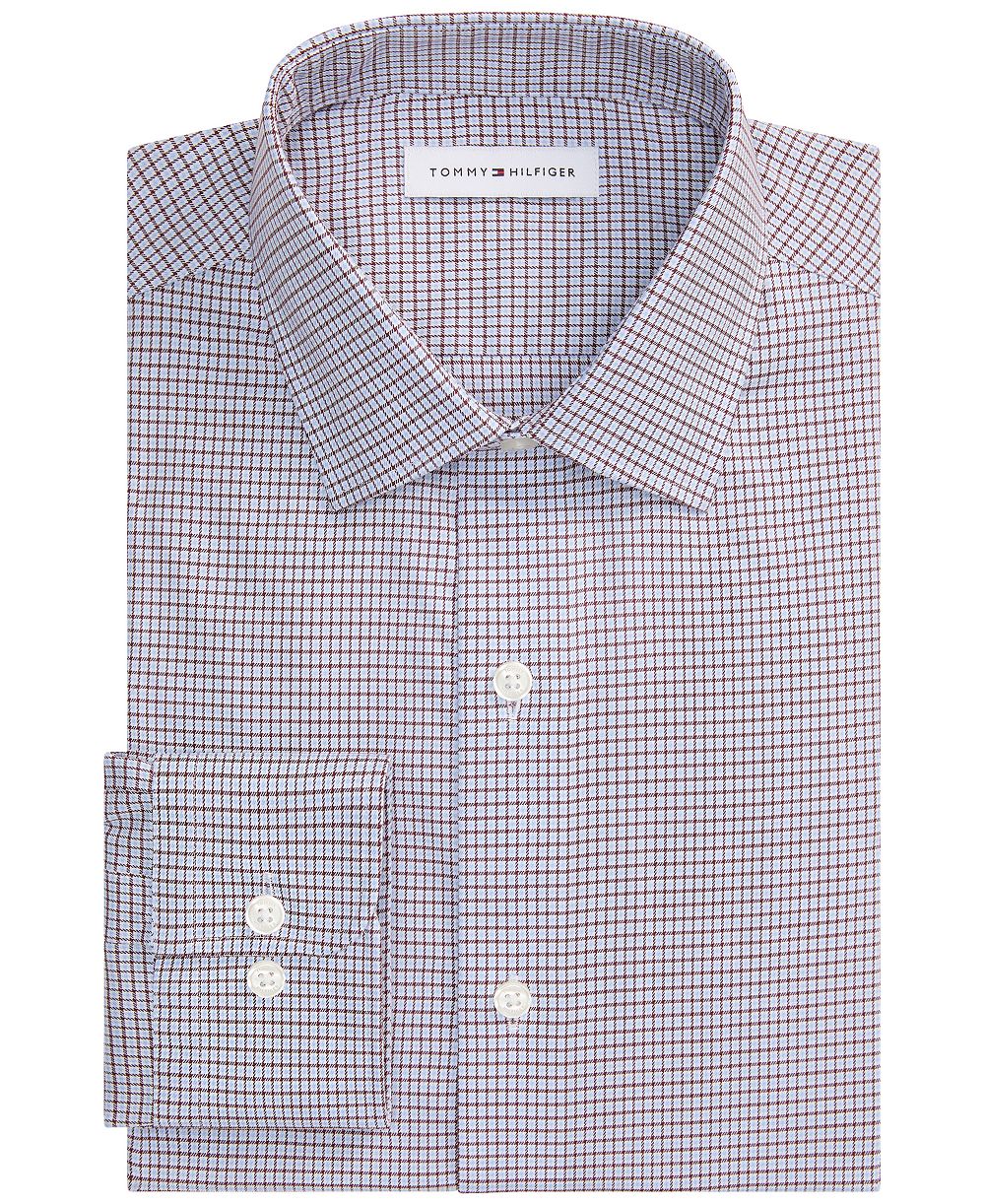 Мужская рубашка Tommy Hilfiger Slim-Fit из стрейч-твилла