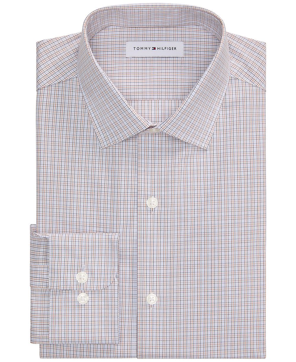 Tommy Hilfiger Men's TH Flex Stretch Twill Dress Shirt