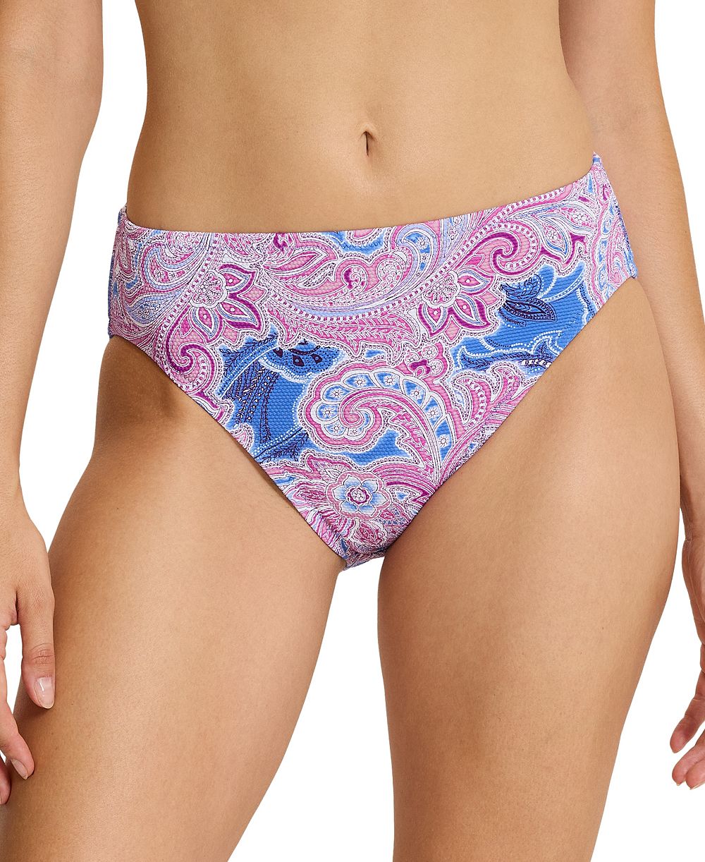 Женские плавки для бикини с высокой талией Tommy Bahama Paisley Daze с эффектом контроля живота