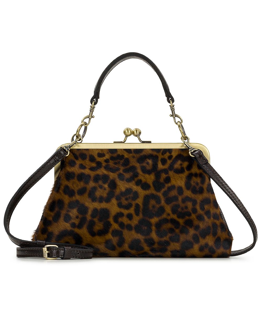 Patricia Nash Vione Small Leopard Frame Crossbody Handbag