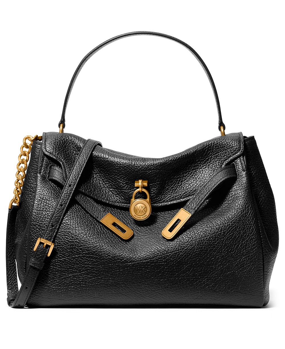 Сумка-тоут MICHAEL Michael Kors Hamilton Moderne Large с клапаном и ручкой