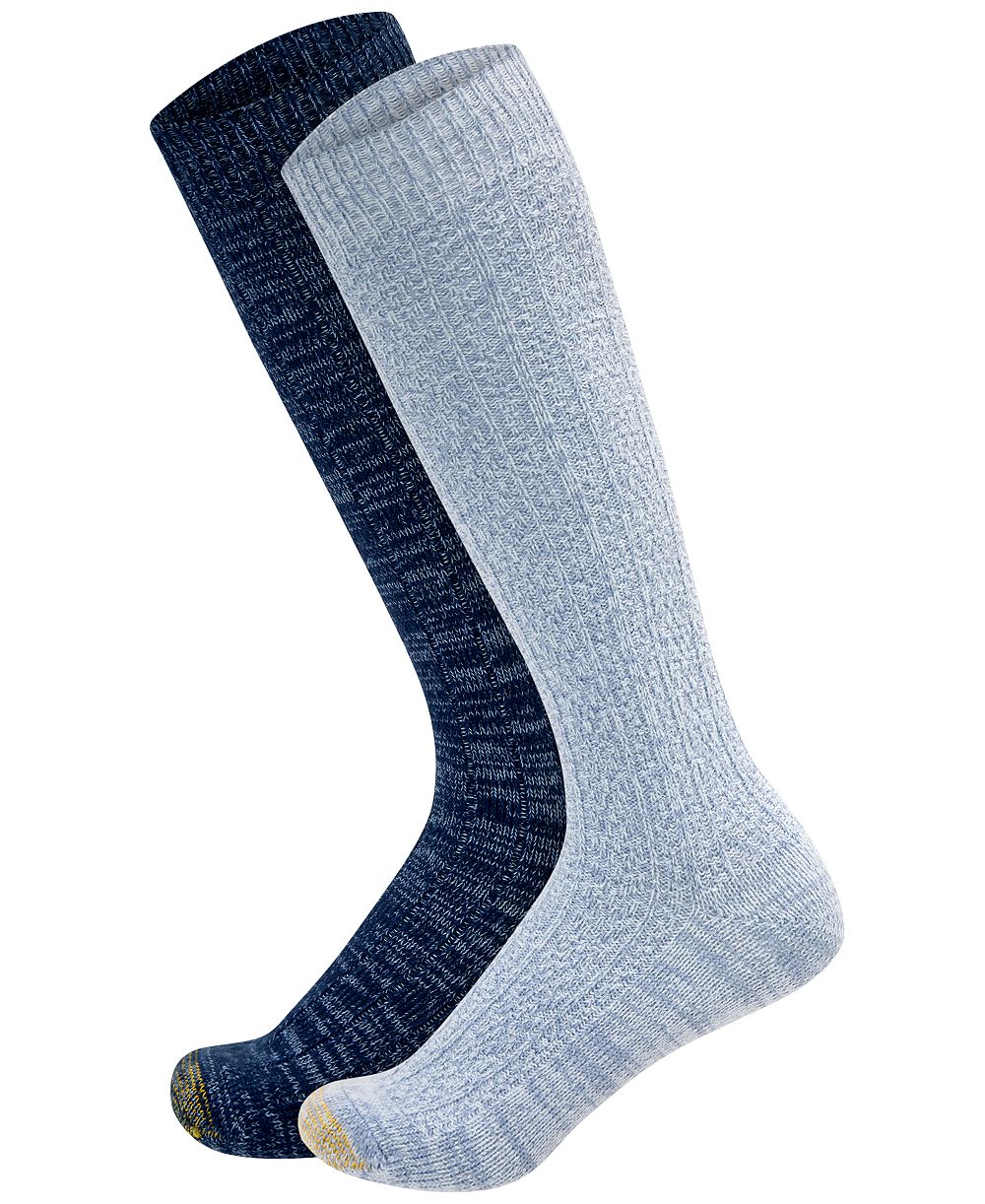 Gold Toe Women's Cable-Knit Reinforced Toe Knee-High Socks, 2-Pack