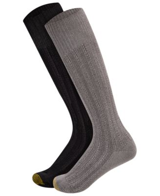 Женские носки Gold Toe до колена с усиленным мыском Tuckstitch, набор из 2 пар