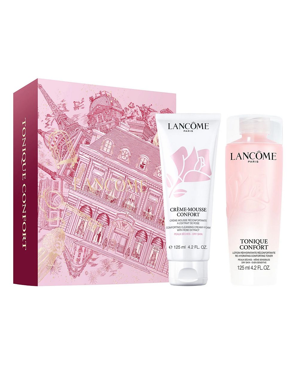 Набор Lancôme из 2 предметов: тоник Tonique Confort с гиалуроновой кислотой и пенка для умывания Crème Mousse Confort