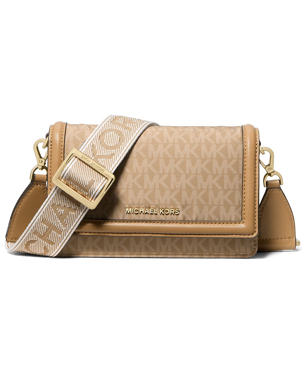 Сумка-кроссбоди MICHAEL Michael Kors Jet Set Mini с плетеным ремешком для телефона