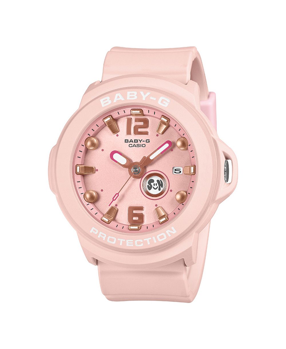 Женские аналоговые часы G-Shock Baby-G Pink Resin 42.4mm