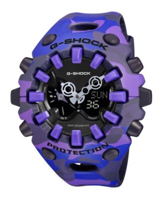 Мужские часы G-Shock Purple Resin Analog-Digital 58.2mm