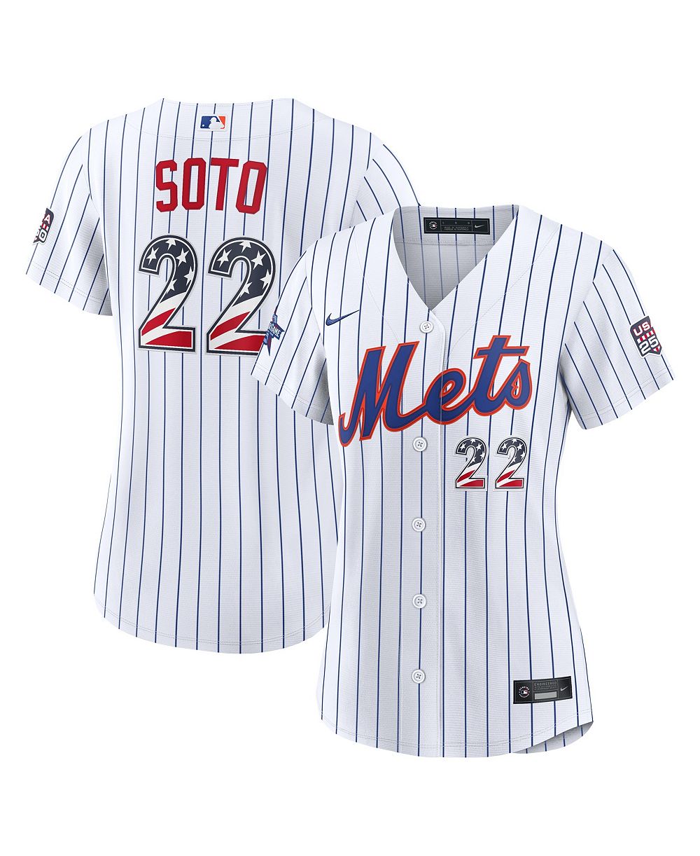 Женская джерси Nike 2026 All-Star Edition Stars Stripes New York Mets Juan Soto White Stadium