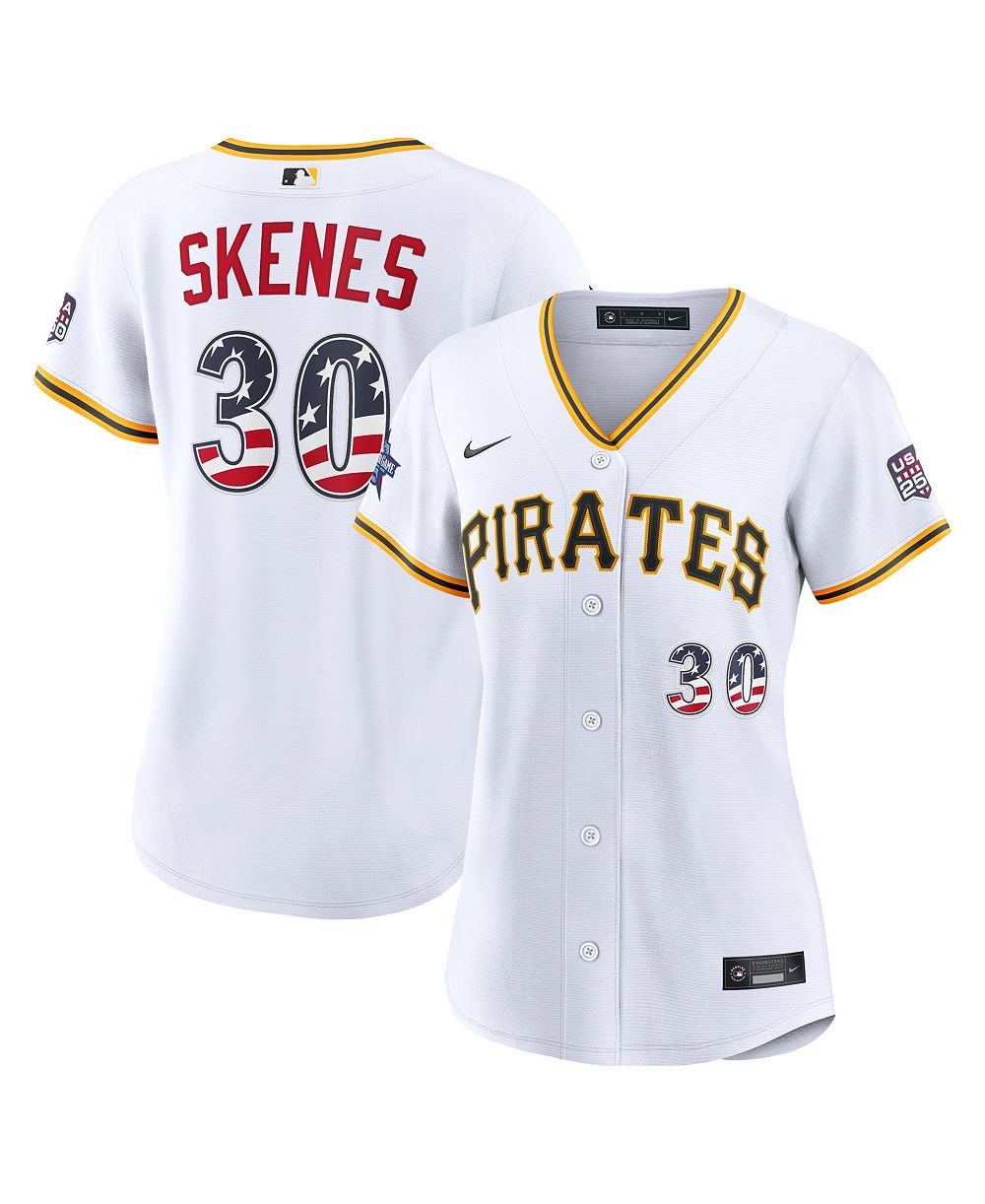 Женская спортивная джерси Nike 2026 All-Star Edition Stars Stripes Pittsburgh Pirates Paul Skenes White Stadium