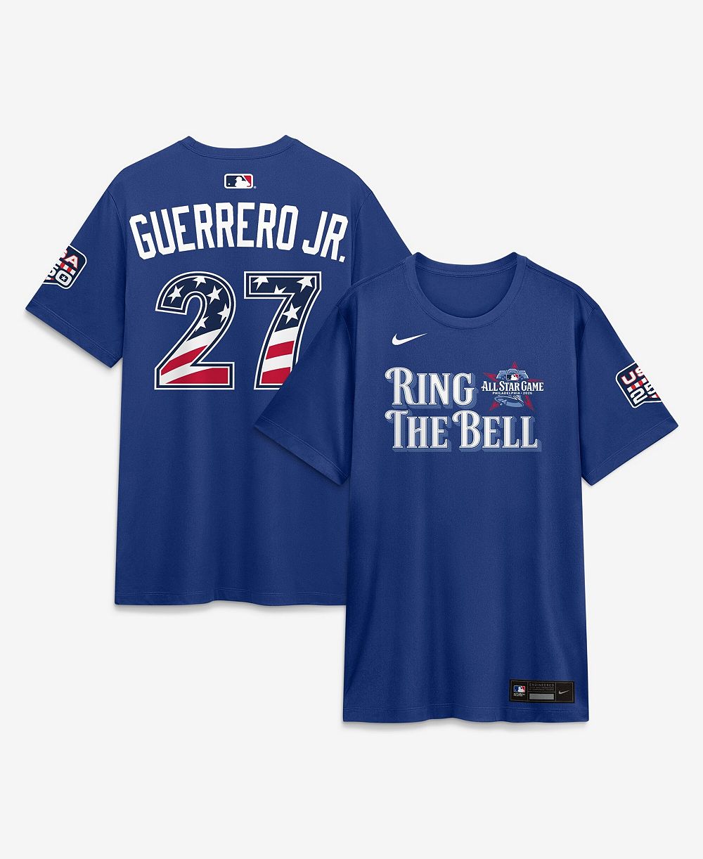 Мужская футболка Nike 2026 All-Star Game American League Vladimir Guerrero Jr. Rush Blue Name & Number T-Shirt