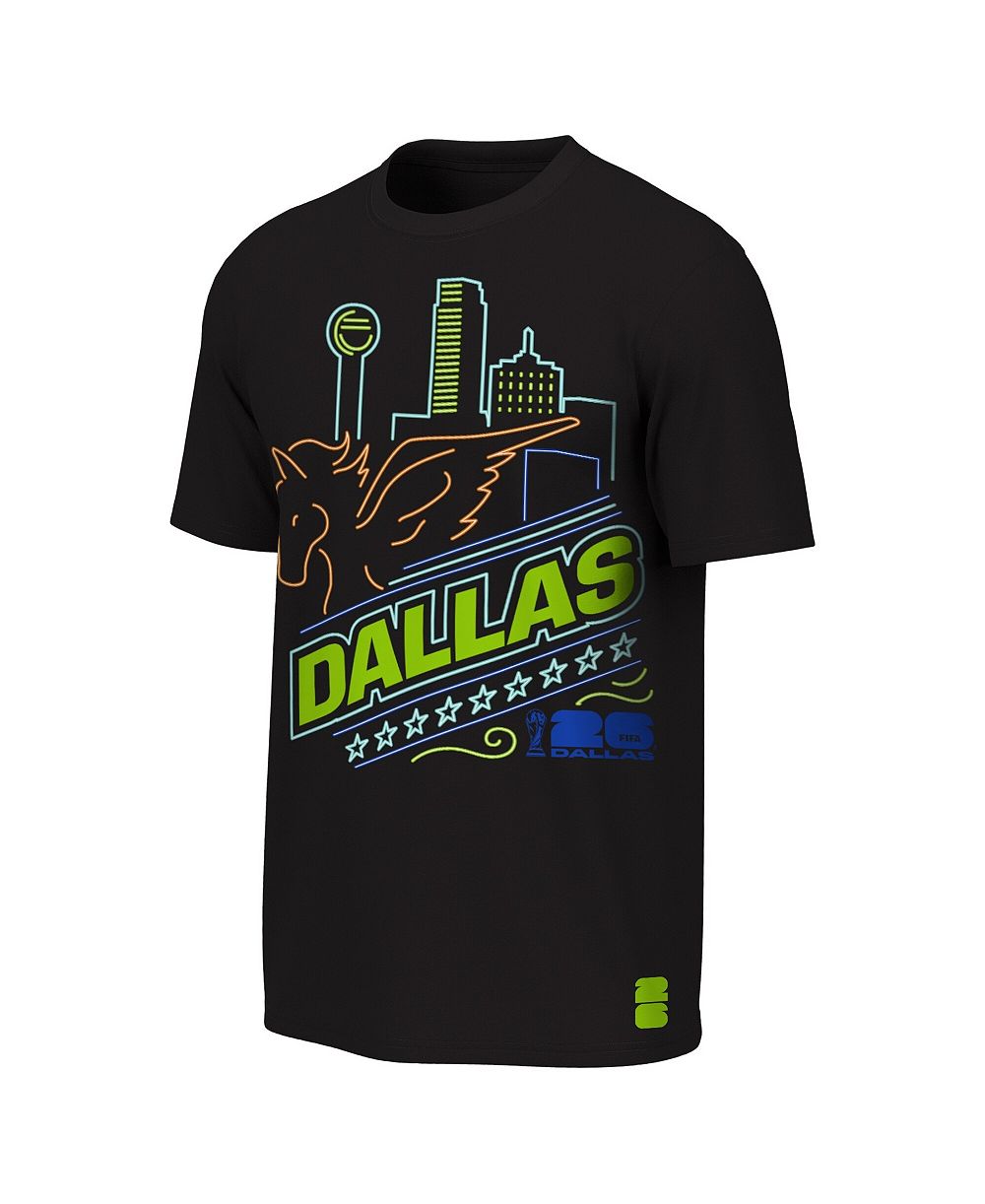 Детская футболка Outerstuff Black FIFA World Cup 2026 Dallas Neon City Night