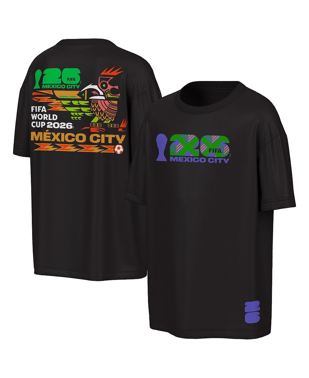 Outerstuff Men's Black FIFA World Cup 2026 Mexico City Big City Poster T-Shirt