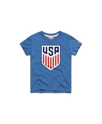 Homage Детская и взрослая футболка Tri-Blend Royal USMNT Crest