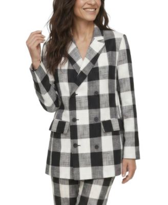 Lily and Lionel London Women's Zena Double Breasted Check Jacket