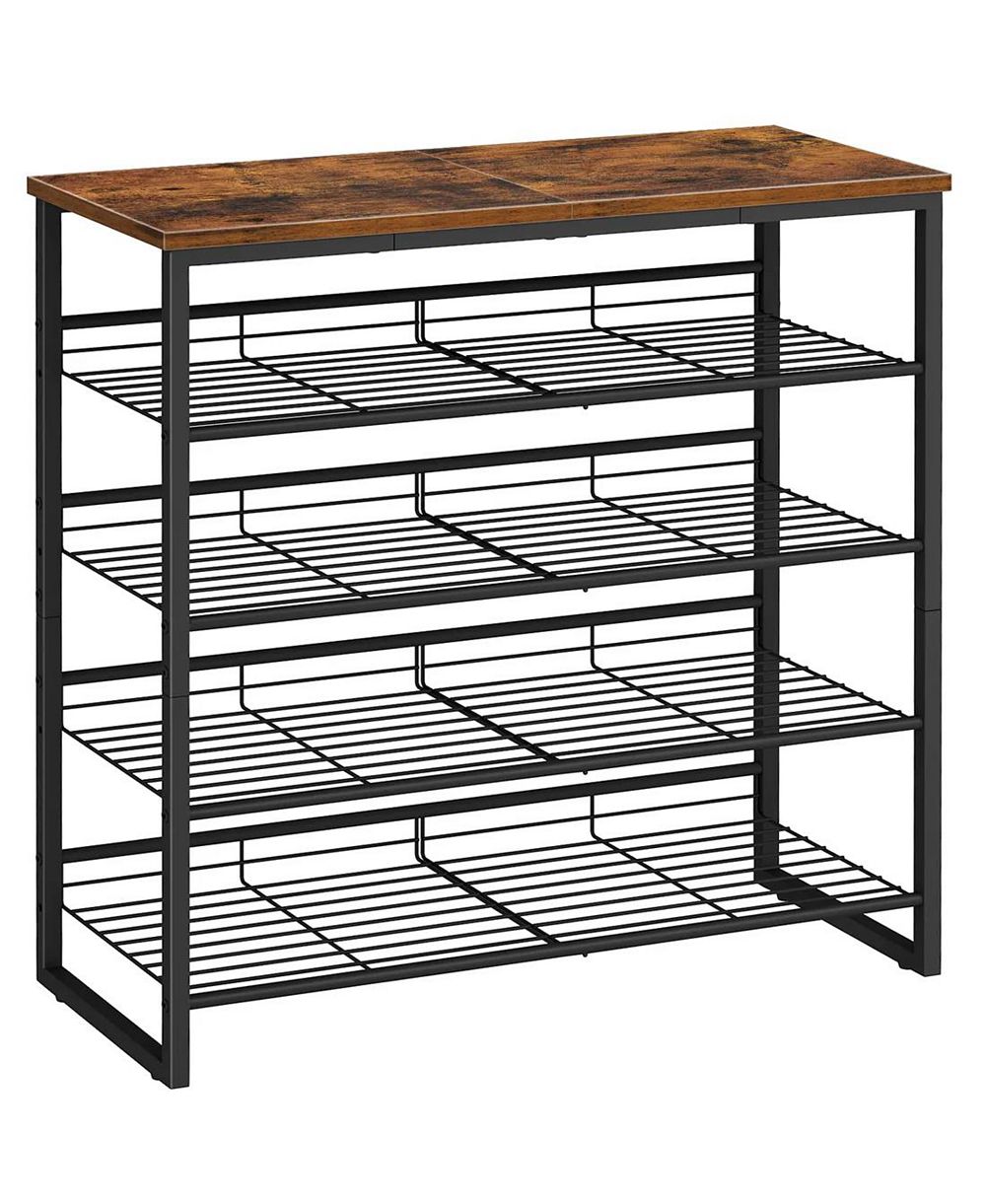 Slickblue Entryway 5-Tier Adjustable Shoe Rack Holds 16-20 Pairs