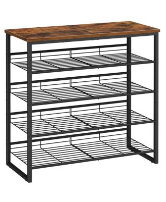 Slickblue Entryway 5-Tier Adjustable Shoe Rack Holds 16-20 Pairs