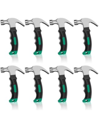 XDOVET Small Hammer Set Mini Claw Stubby Rubber Grip Camping Crafts Household