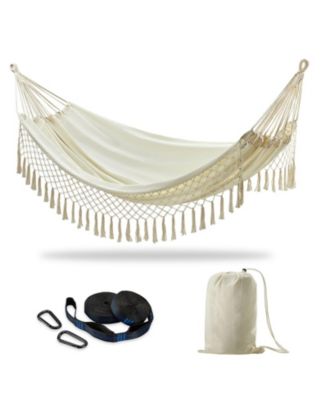 Natrual white with tassels