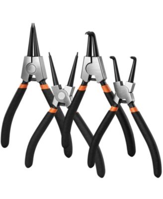 XDOVET Snap Ring Pliers Set Internal External Circlip Straight Bent Jaw