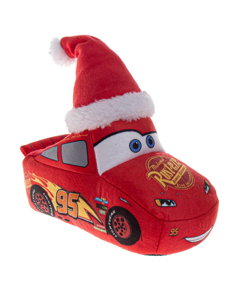 Тапочки Disney Cars Christmas, Lightning McQueen Mater, мягкие плюшевые для малышей