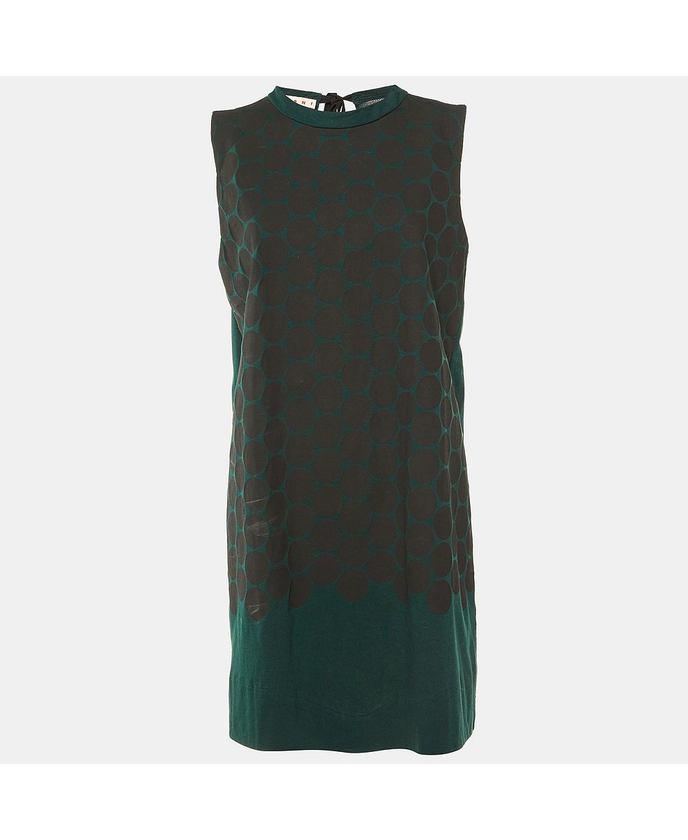 Женское платье Marni Polka Dotted Cotton Sleeveless Shift Pre-Owned