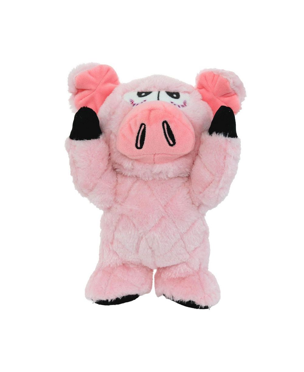 Игрушка для собак Mighty Angry Animals Pig, прочный мягкий пищащий плюш