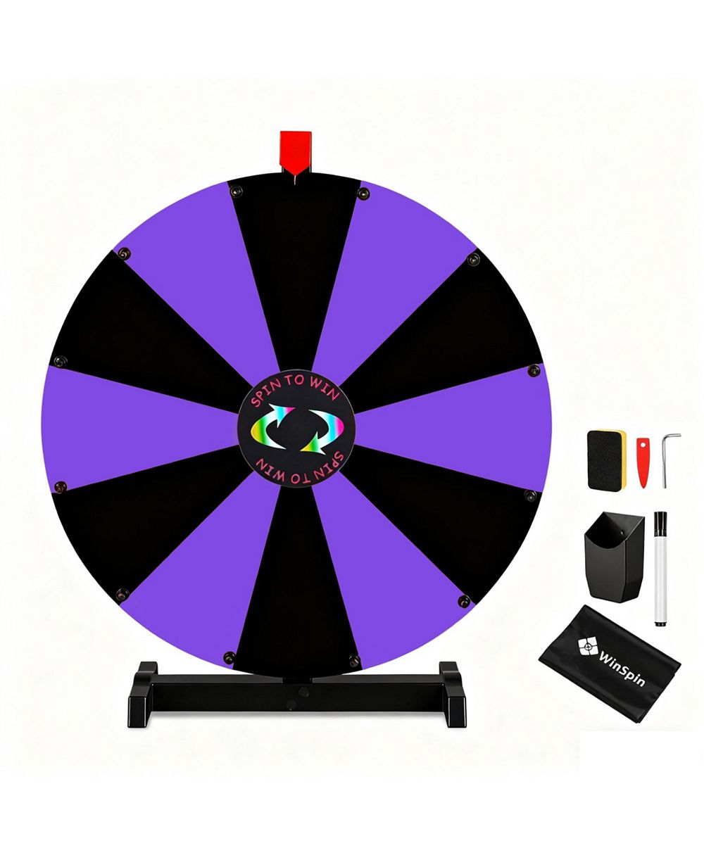 Колесо фортуны WinSpin 24" Display Prize Wheel Black and Purple