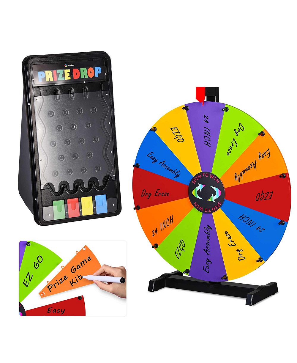 Набор для настольной игры WinSpin 24'' модульное колесо призов и мини-доска для выпадения призов, для вечеринок и ярмарок