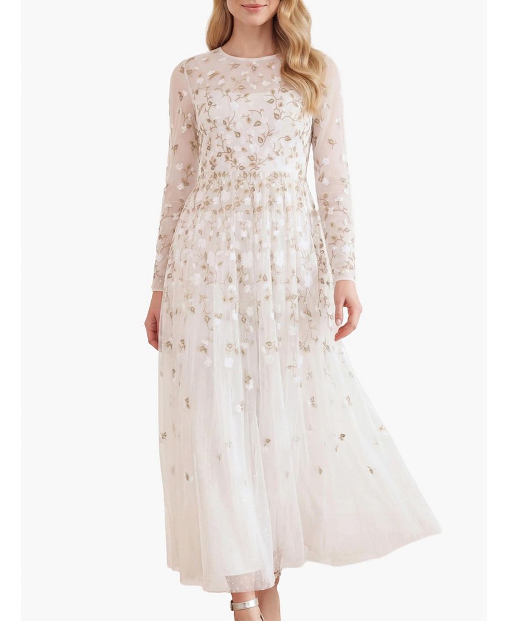 Макси-платье Needle & Thread Women's Trailing Roses Long Sleeve Gown