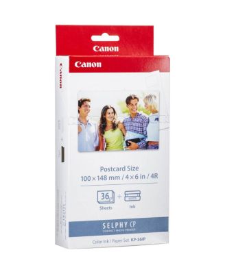Canon KP-36IP 4x6 Glossy Color Ink and Photo Paper Set for CP Printers