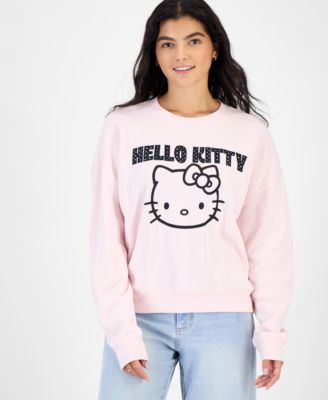 Grayson Threads, The Label молодежный флисовый свитшот с аппликацией Hello Kitty в горошек