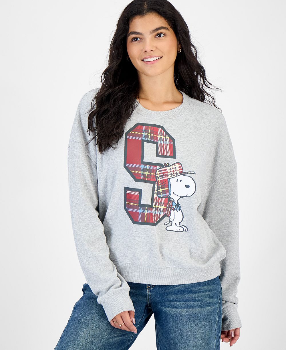 Мужская флисовая толстовка Grayson Threads, The Label с графическим принтом Snoopy в клетку