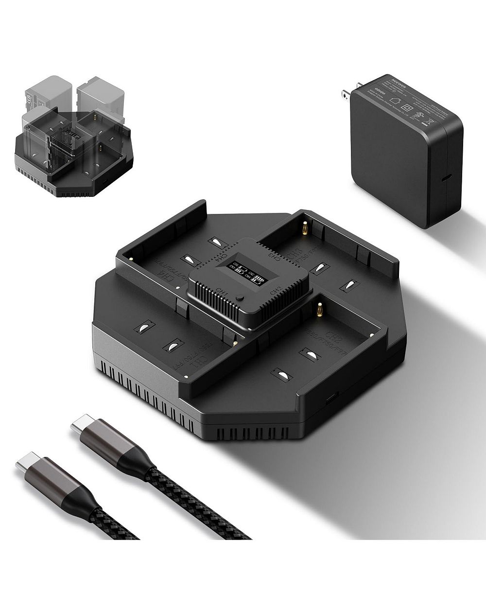 Neewer NW-F4 100W USB-C GaN Fast-Charger Adapter адаптер быстрой зарядки для аккумуляторов камер