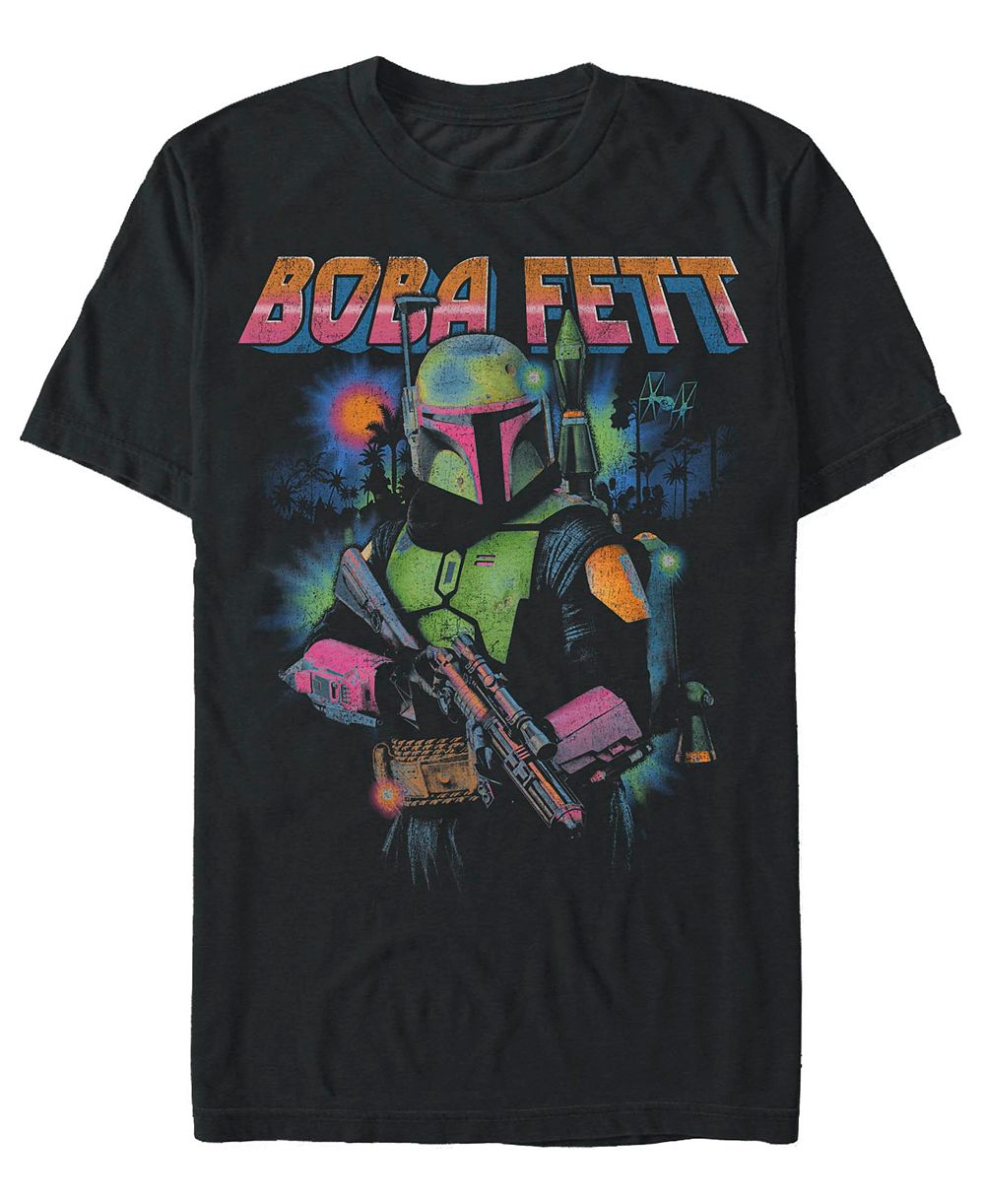 Fifth Sun Мужская футболка Star Wars Mandalorian Bobba Glow