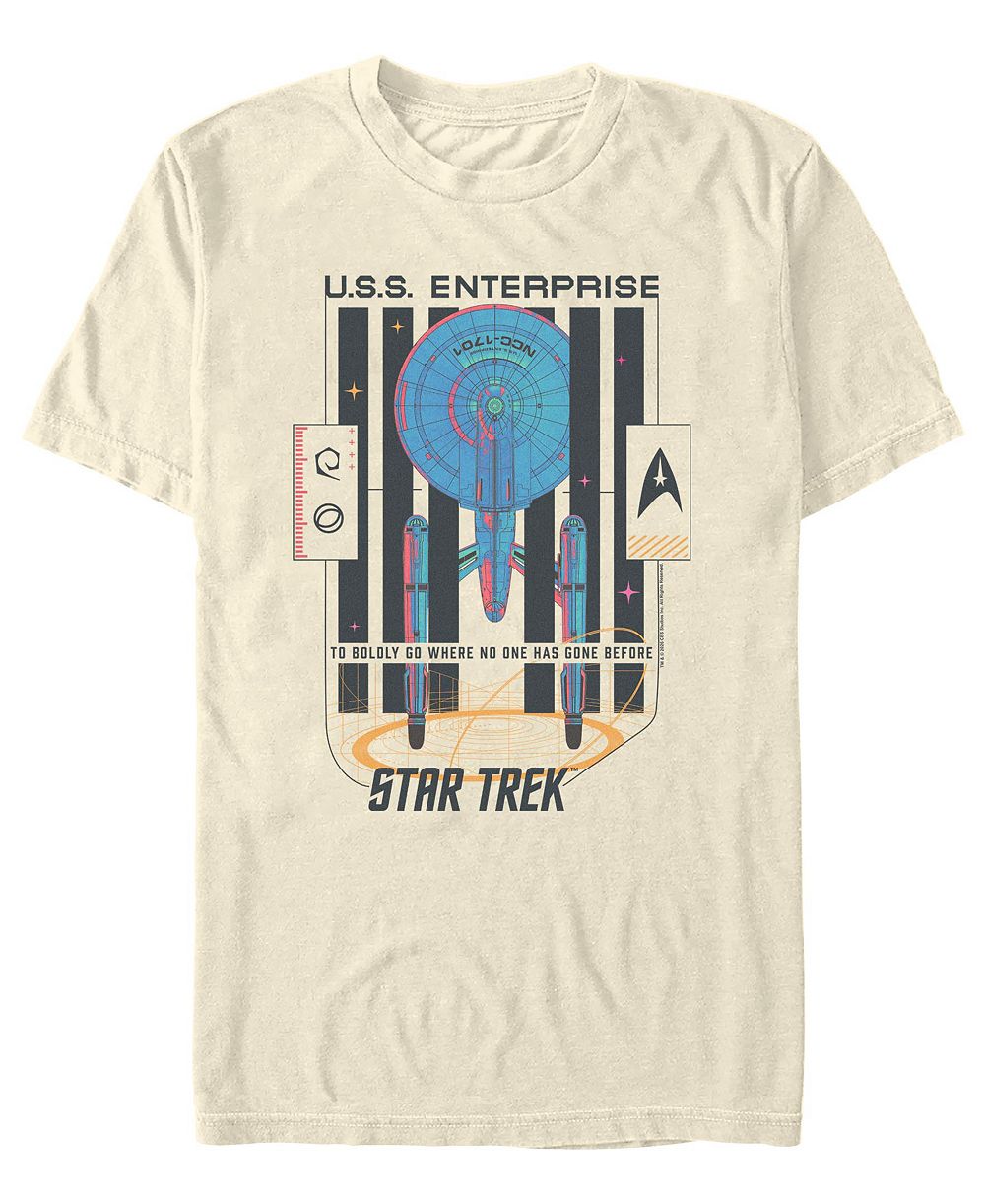 Мужская футболка с принтом USS Enterprise из сериала «Звёздный путь: Оригинальный сериал»