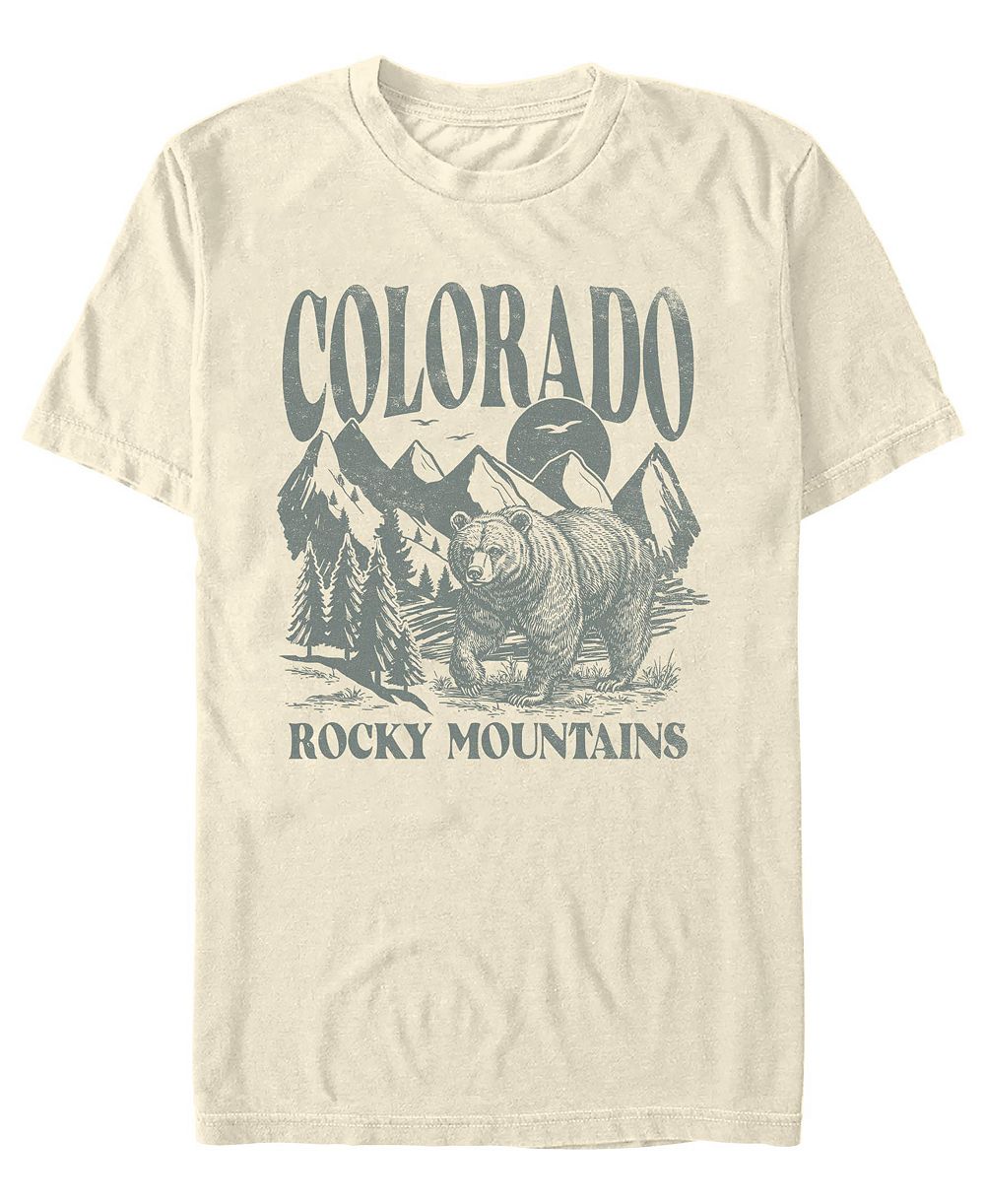 Fifth Sun Men's Generic Rocky Mtns Bear T-Shirt