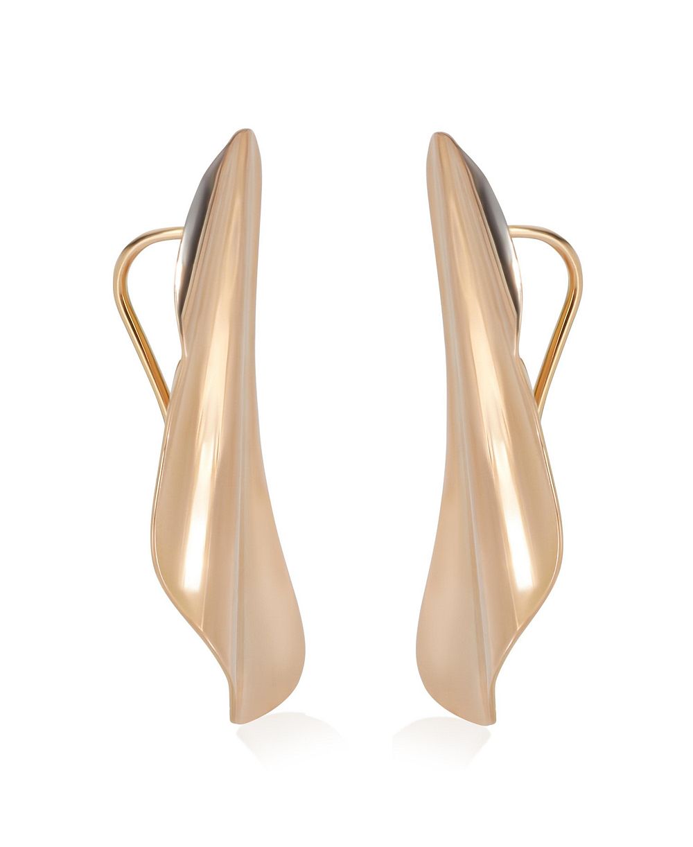Pre-Owned Tiffany & Co серьги-пусеты Elsa Peretti Small Model High Tide из розового золота
