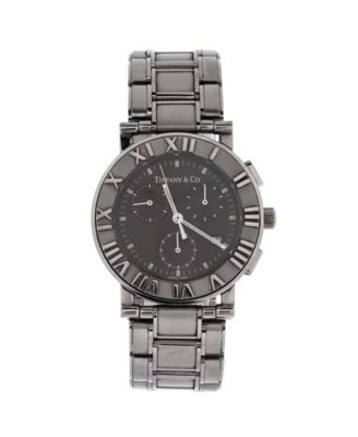 Часы Tiffany & Co Atlas Date Chronograph Quartz из нержавеющей стали 35mm