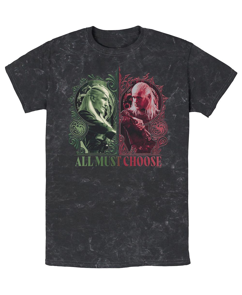 Fifth Sun Men's House of the Dragon Daemon Aemond Mineral Wash T-Shirt