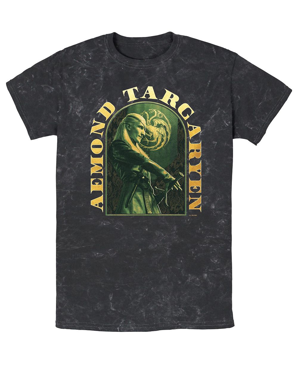 Fifth Sun Men's House of the Dragon Bring Aemond Graphic Mineral-Wash T-Shirt