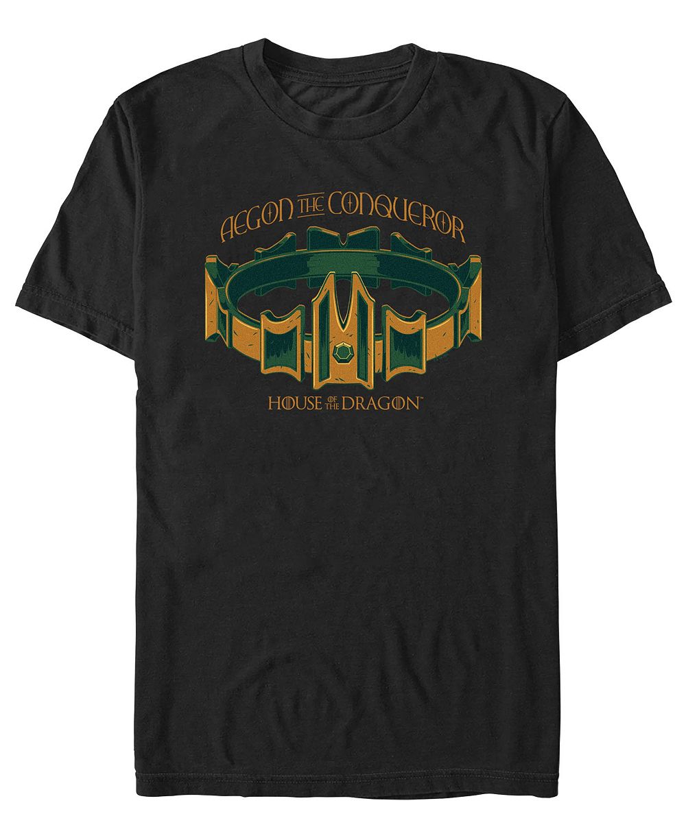 Мужская футболка Fifth Sun с принтом Aegon The Conqueror из House of Dragon, круглый вырез, лицензионный принт